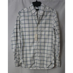 NWT‎ J. Crew Mens Long Sleeve Button Front Plaid Slim Fit Shirt Size XS